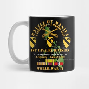 Battle for Manila - 1st Cavalry Division w PAC - PHIL SVC Mug